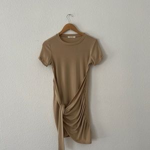 Cotton Mini Wrap Dress